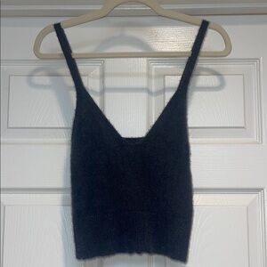 Love Tree Black Sweater Tank Top